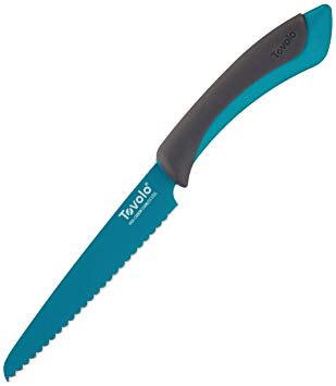 Tovolo Comfort Grip Stainless Steel Serrated Utility Knife, 5 Inches