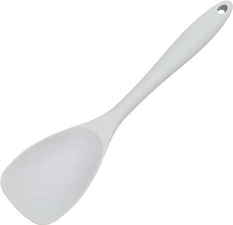 Chef Craft Premium Silicone Spoon Spatula, 11.5 inch, Gray