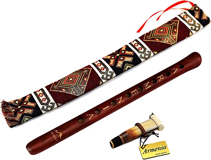 ARMENIAN DUDUK handmade from ARMENIA engraved ARARAT - Oboe Balaban Woodwind Instrument Apricot Wood - Playing Instruction - Gift National case
