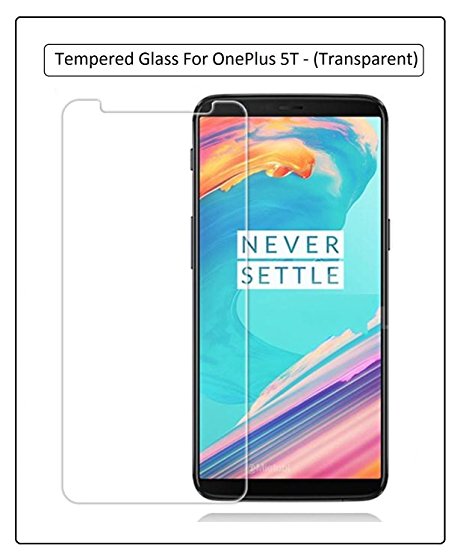 Brand Affairs™ Tempered Glass Screen Protector Screen to Screen Fit Full 9H Hardness 3D Curved HD  Bubble Free Anti-Scratch Screen Guard Crystal Clarity 2.5D Tempered Glass For OnePlus 5T/ 1 5T/ One Plus 5T - (Transparent)