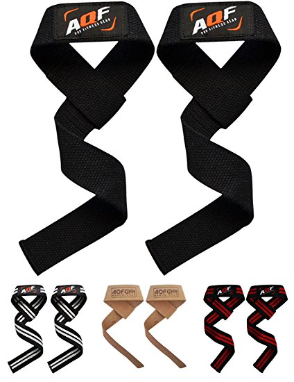 AQF Weight Lifting Gym Straps Crossfit Training Hand Bar Wrist Support Gloves Wrap Multi Colour