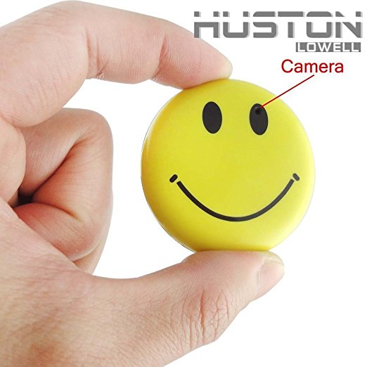 Wonderpark 8gb Smile Face Badge Hidden Camera Realtime Mini Sd Card DVR Camcorder(include 8gb Card)