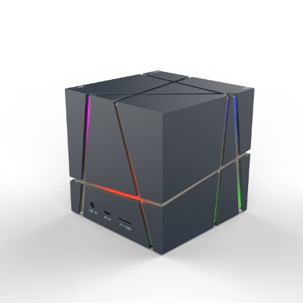 Arrela Allspark Cube Ultra-Portable Wireless Bluetooth Speaker Powerful Sound with Build-in Microphone Work for iPhone iPad iPod Samsung Tablet Laptop MP3 CD Player