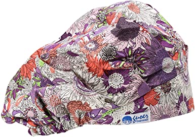 GUOER Hat Bouffant Cap Working Hat One Size Multi Color