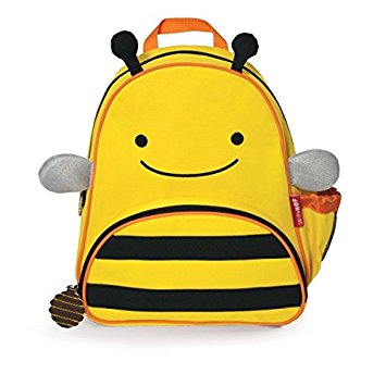 Skip Hop Zoo Toddler Kids Insulated Backpack Brooklyn Bee, 12 inches, Yellow