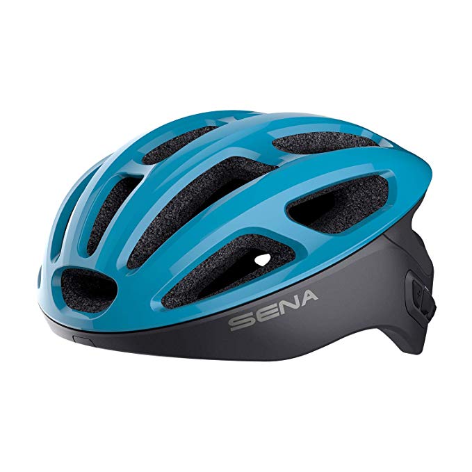 Sena R1 Smart Cycling Helmet (Ice Blue, Medium) - R1-STD-IB-M