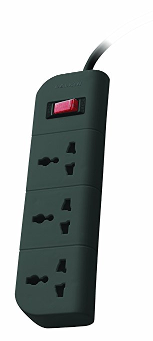 Belkin Essential Series F9E300zb1.5MGRY 3-Socket Surge Protector