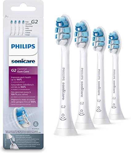 Philips Sonicare HX9034/10 Optimal Gum Care G2 Sensitive Gum Brush Heads with BrushSync (X4)