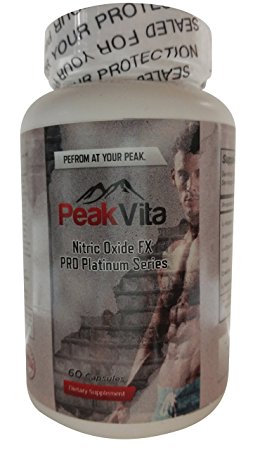 PeakVita Nitric Oxide AND L-Arginine Supplement - EXTREME STRENGTH - Increase Blood flow / sexual performance - GUARANTEED Best Nitric Oxide Boost - NEW PRO PLATINUM SERIES - SCIENCE BASED RESULTS - PERFORM AT YOUR PEAK!!!