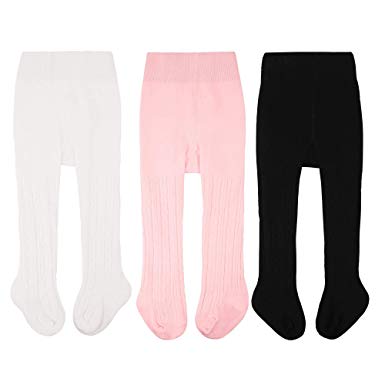 CozyWay Baby Tights Toddler Seamless Leggings Pantyhose for Baby Girls Knit Cotton Pants Stockings