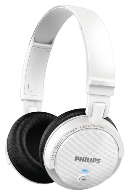 Philips SHB5500WT/27 Wireless Bluetooth Headphones, White