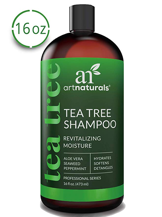 ArtNaturals Tea Tree Shampoo - (16 Fl Oz / 473ml) - Sulfate Free – Made with 100% Pure Therapeutic Grade Tea Tree Essential Oil.