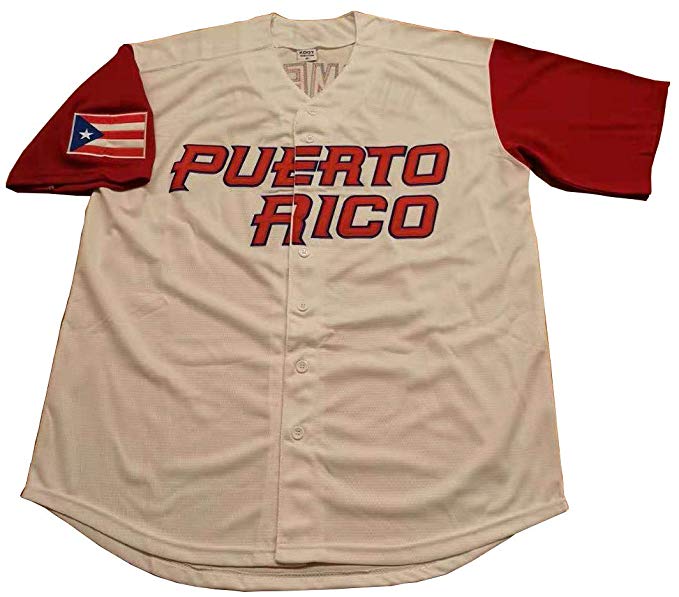 Roberto Clemente #21 Puerto Rico World Classic Baseball Jersey Men