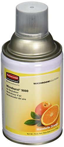 Rubbermaid Commercial Microburst 9000 Aerosol Air Freshener Refill, Mandarin Orange, FG402093