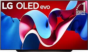 LG 83-Inch Class OLED evo C4 Series Smart TV 4K Processor Flat Screen with Magic Remote AI-Powered with Alexa Built-in (OLED83C4PUA, 2024)