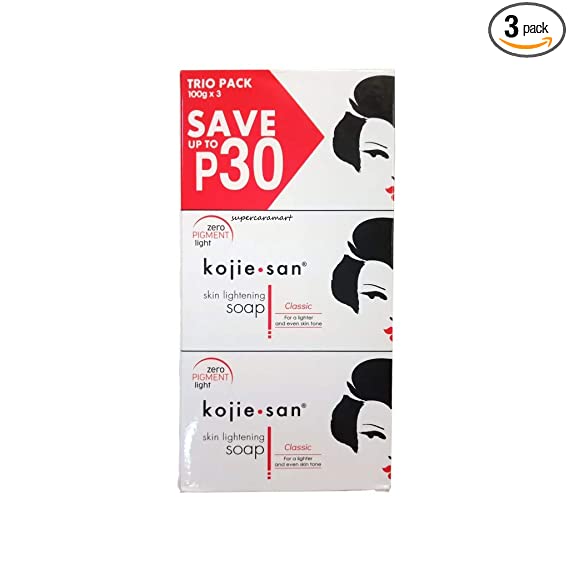 Kojie San Skin Lightening Soap 100 gm Pack of 3