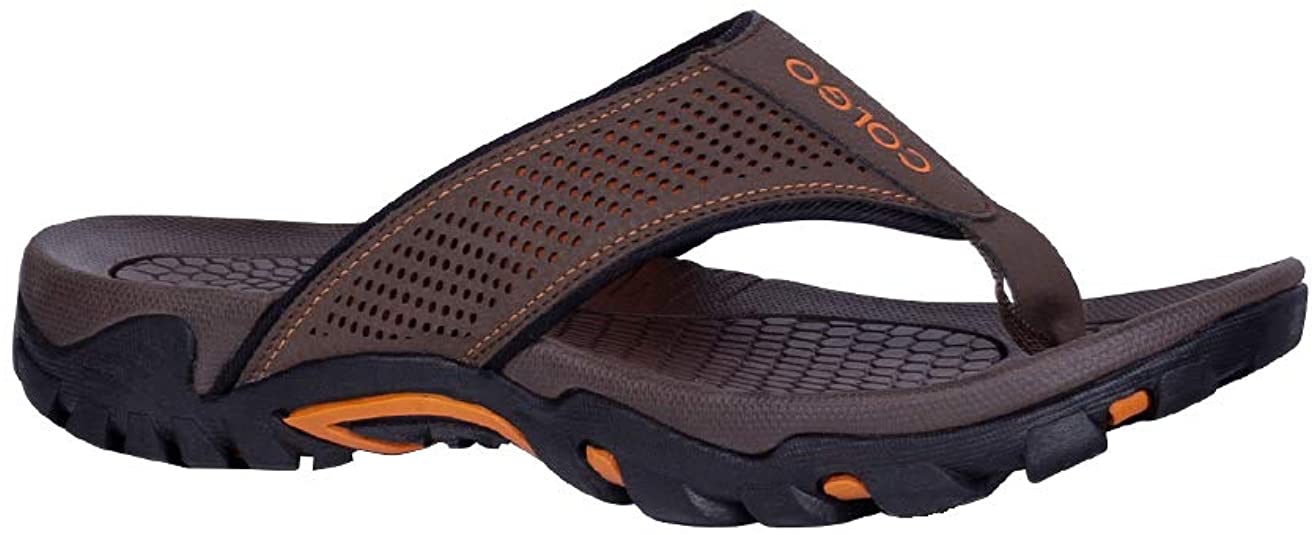 Colgo Flip Flops for Men with Arch Support Casual Comfort Mens Thong Sandals Indoor Outdoor Sport Walking Beach Sandals