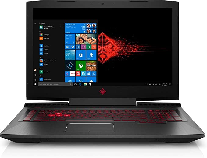 HP OMEN 17t Premium Gaming and Business Laptop (Intel 8th Gen Coffee Lake i7-8750H, 32GB RAM, 1TB HDD   512GB Sata SSD, 17.3" FHD (1920x1080) G-SYNC, GTX 1070, Thunderbolt 3, Win 10 Home) VR Ready