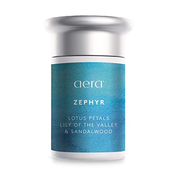 Zephyr Scented Home Fragrance, Hypoallergenic Formula w/Notes of Lotus Petals, Lily of the Valley - Schedule Using App With Aera Smart 2.0 Diffusers - State Of The Art Air Freshener Technology
