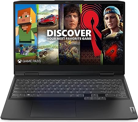 Lenovo IdeaPad Gaming 3 Laptop, 15.6" FHD Display 120Hz, AMD Ryzen 5 6600H, NVIDIA GeForce RTX 3050, 16GB DDR5 RAM 512GB NVMe Storage, Windows 11, Onyx Grey, W/GaLiMu