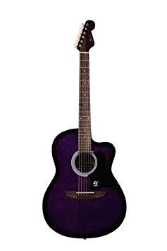 Lindo 933C Apprentice Series Cutaway Acoustic Guitar with Carry Case - Purple