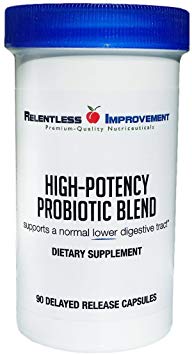 Relentless Improvement Probiotic Blend with PreforPro Prebiotic Targets Lower Digestive Tract Support