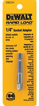 DEWALT Hex Socket Adapter, 1/4-Inch (DW2541)