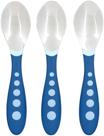 Gerber Graduates Kiddy Cutlery 3 Piece Spoon Set - Blue