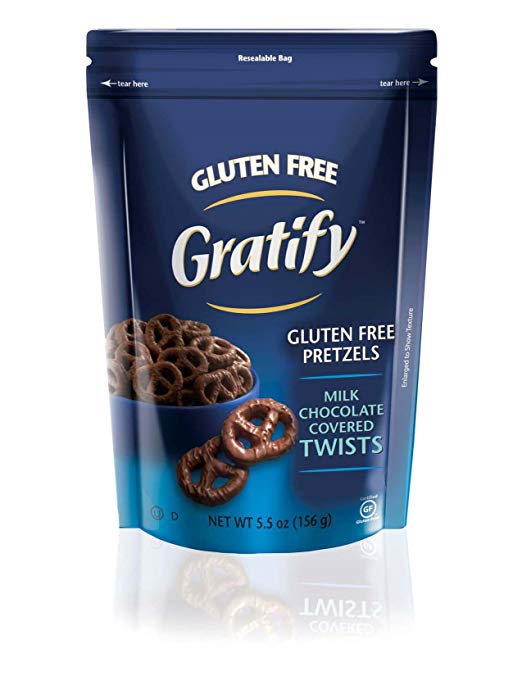 Gratify Gluten Free Pretzel Twists, Chocolate, 5.5 Ounce