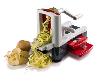 Westmark Spiralizer Spiral Slicer Decorator Veggie Pasta Spaghetti Maker for Low Carb/Paleo/Gluten-Free Meals