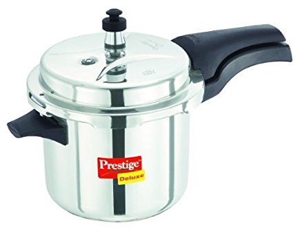 Prestige Deluxe Stainless Steel Pressure Cooker, 3.5 Liters