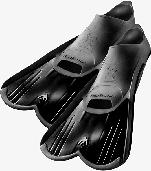 Cressi Light Fin Pool and Training Short Blade Closed Foot Fins, Adult
