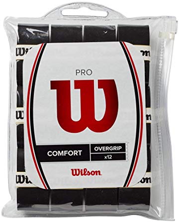 Wilson Pro Overgrip Comfort 12 Pack - Black - Tennis Overgrip