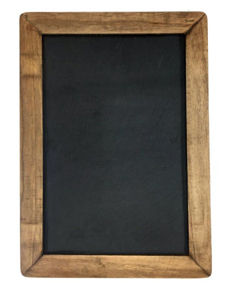 Vintage Framed Slate Kitchen Chalkboard ( 7" x 10") - Decorative Chalk Board for Rustic Wedding Signs, Kitchen Pantry & Wall Decor