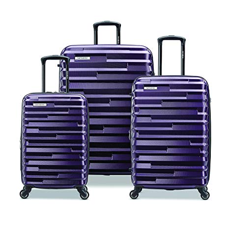 Samsonite Ziplite 4.0 3-Piece Nested Set, Purple, Checked – Large