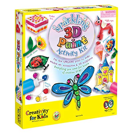 Creativity for Kids Sparkling 3D Wonder Paint Activity Kit - Deluxe Window Art Paint Kit