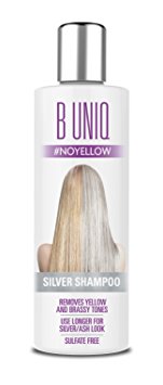 Silver Shampoo by B Uniq: Purple Shampoo for Violet Tones - No Yellow: Revitalise Blonde, Bleached & Highlighted Hair – Sulphate-Free – 250ml