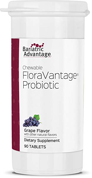 Bariatric Advantage - Chewable FloraVantage Probiotic - Grape, 90 Tablets