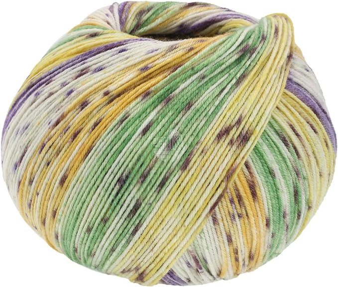 Lana Grossa Meilenweit 100 Seta Cocoon Yarn, 3362 Multi