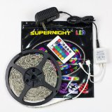 SUPERNIGHT TM 5M164 Ft SMD 3528 RGB 300 LED Color Changing Kit with Flexible Strip Light24 Key IR Remote Control Power Supply