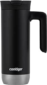 Contigo Superior 2.0 Stainless Steel Travel Mug with Handle, Vacuum-Insulated Metal Mug for Coffee and Tea with Leak-Proof Lid, Licorice, 20 oz (591 mL)