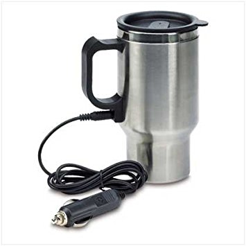 Heated Stainless Steel Mug Car Coffee Cup With Charger