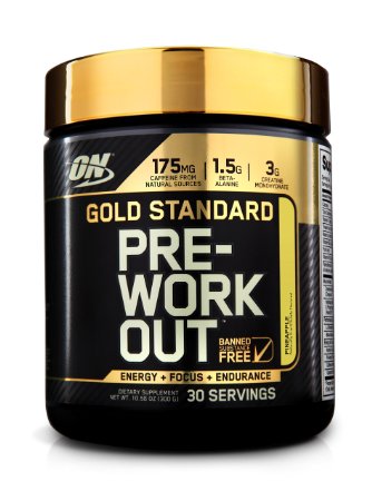 Optimum Nutrition Gold Standard Pre-Workout, Pineapple, 30 Servings