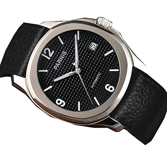 Parnis Square Lumilous Sapphire Crystal Automatic Mechanical Movement men's Wrist watch