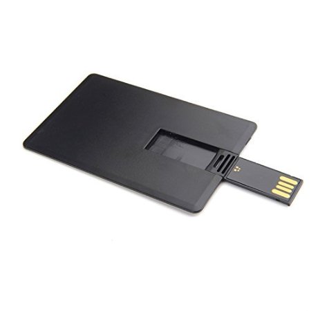 Enfain USB Flash Drives 8GB Credit Card - 10 Pack 8GB Black Card