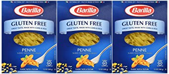 Barilla Gluten Free Penne Pasta, 12 Ounce Boxes (Pack of 3)