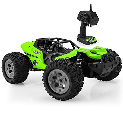 Electric RC Car, 1:12 Scale Road Vehicle 2.4GHz Radio Remote Control Car High Speed Crawler USB Charger Car with 2 Rechargeable Battery