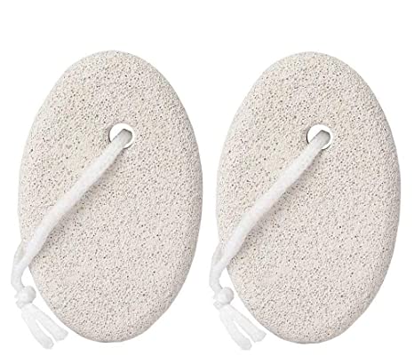 Tiny Deal Pumice Stone 2 Pcs, Natural Lave Pumice Stone for Feet/Hand, Small Callus Remover/Foot Scrubber Stone for Men/Women