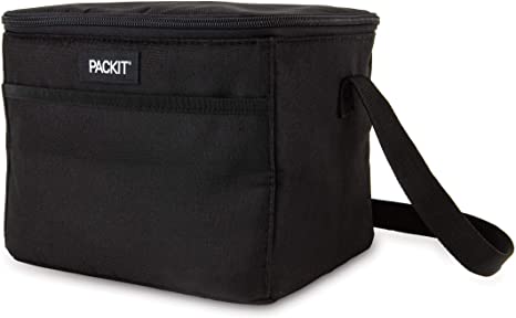 PackIt Fully Freezable Everyday Lunch Box Cooler, Black