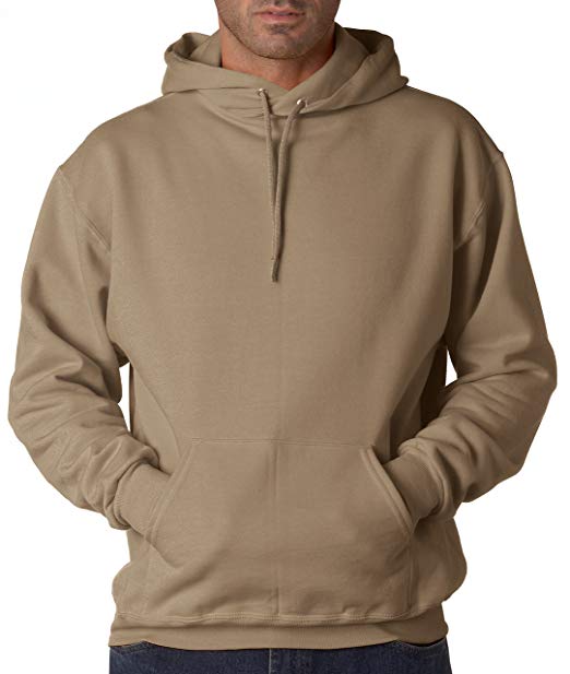 Jerzees 8 oz. NuBlend 50/50 Pullover Hood, Khaki - Large